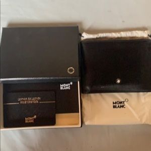 Montblanc men’s leather wallet - Authentic